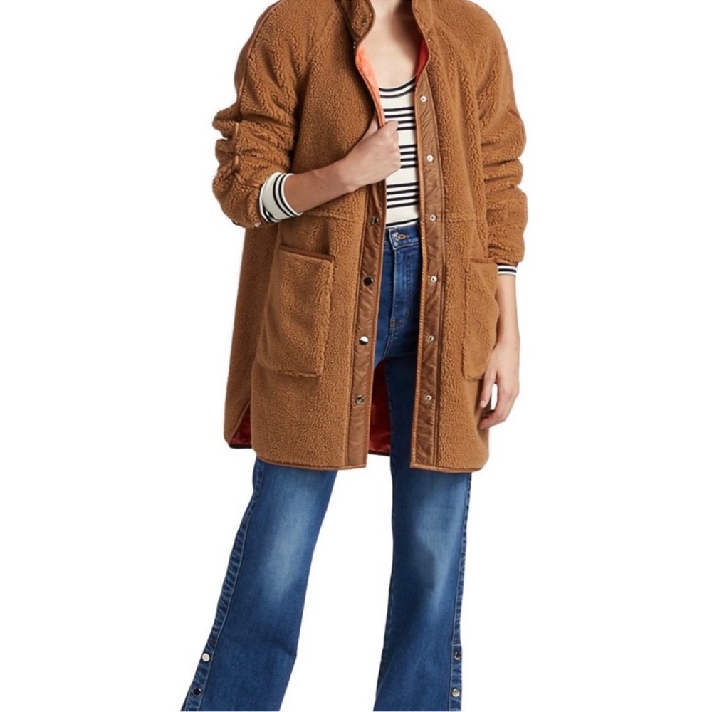 VERONICA BEARD Sullie Sherpa Teddy Coat Size M
